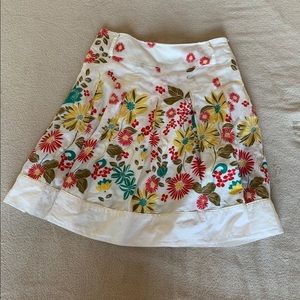 White floral printed skirt from forever 21!